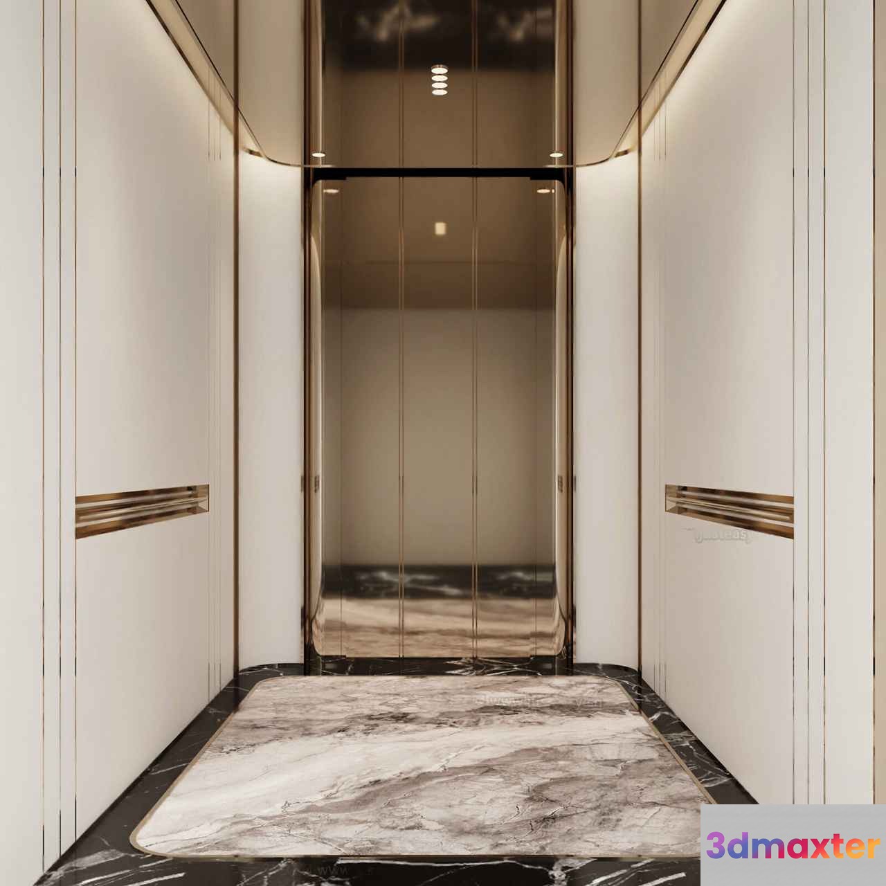 A Marble Floor 3D Model - 12994 - VRAY Render