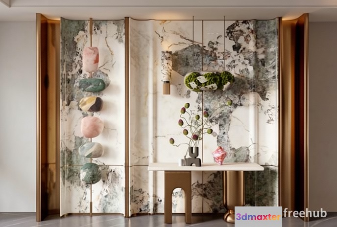 A Room Divider 3D Model - 20457 - VRAY Render