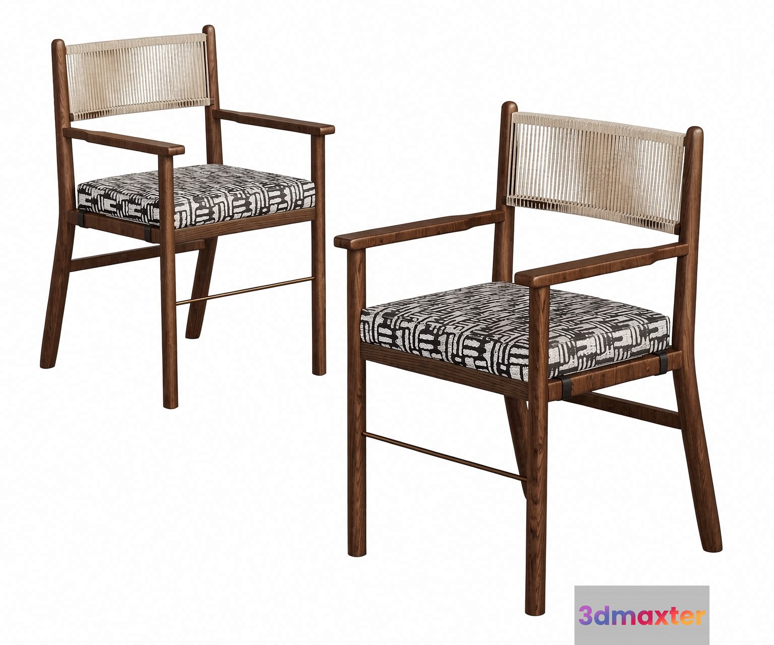 Wooden Armchairs 3D Model - 22879 - VRAY Render