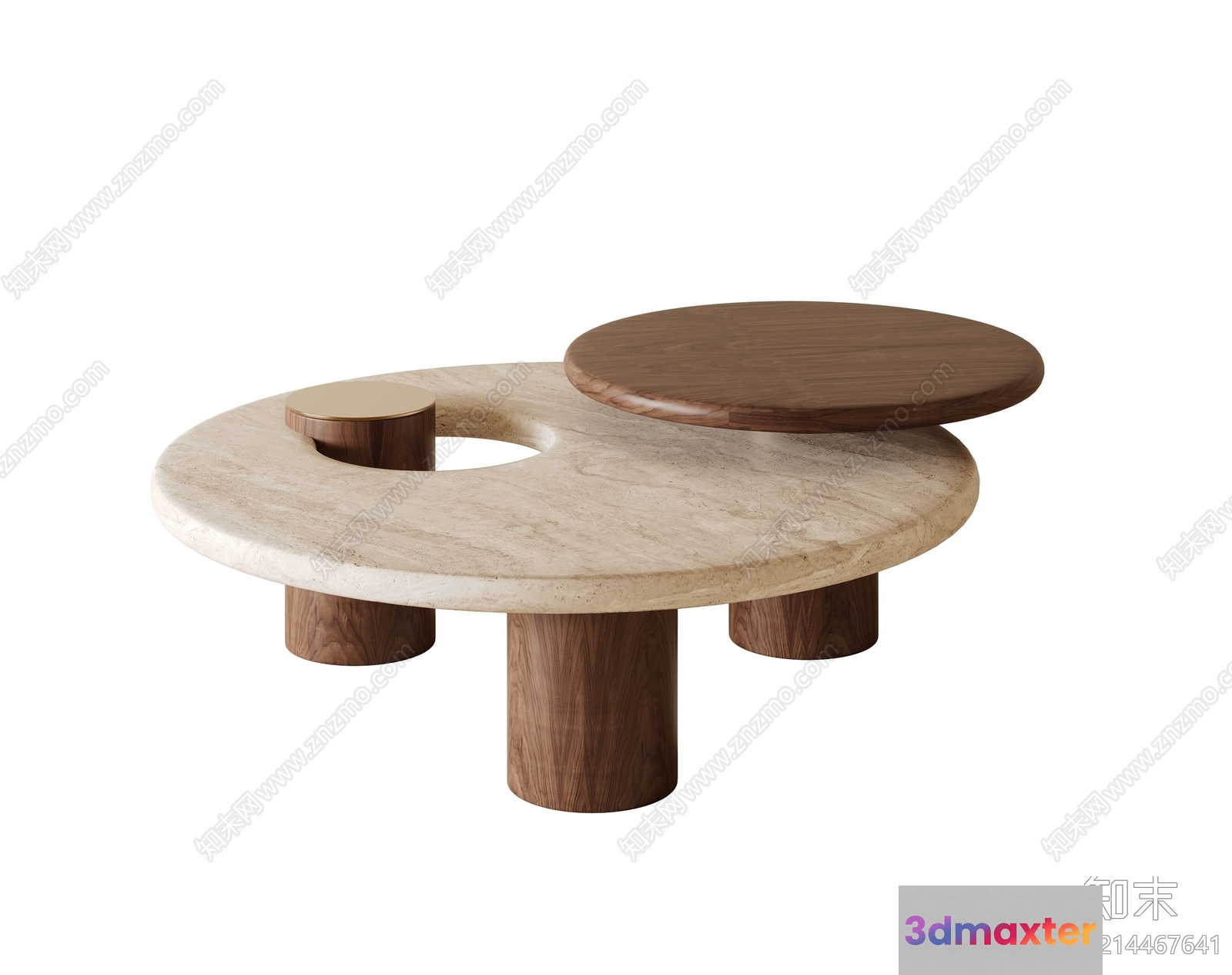 Modern Minimalist Table 3D Model - 11601 - VRAY Render