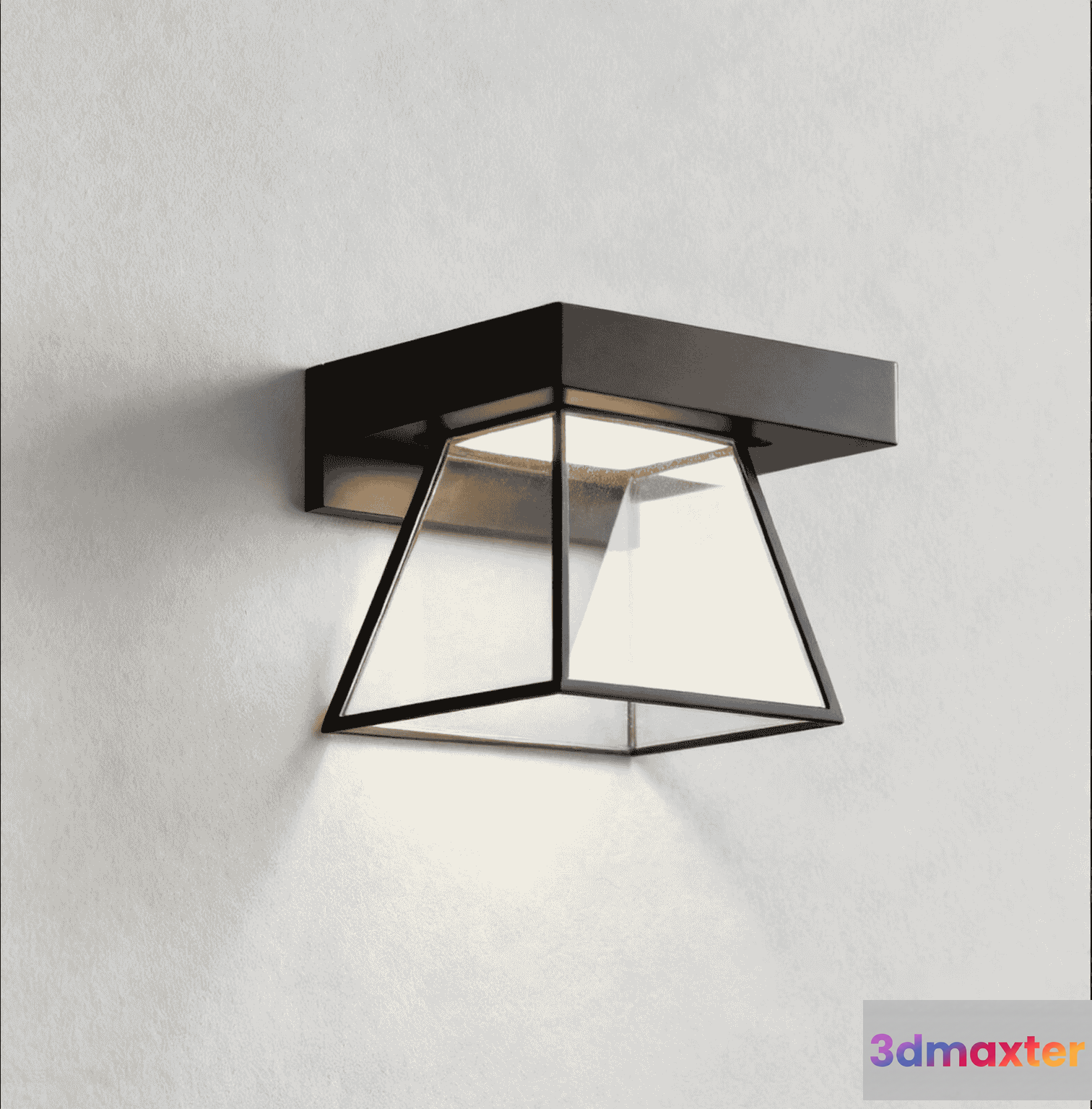 Modern Black Light Fixture 3D Model - 11665 - CORONA Render