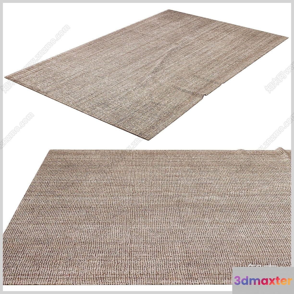 A Woven Rug 3D Model - 12490 - VRAY Render