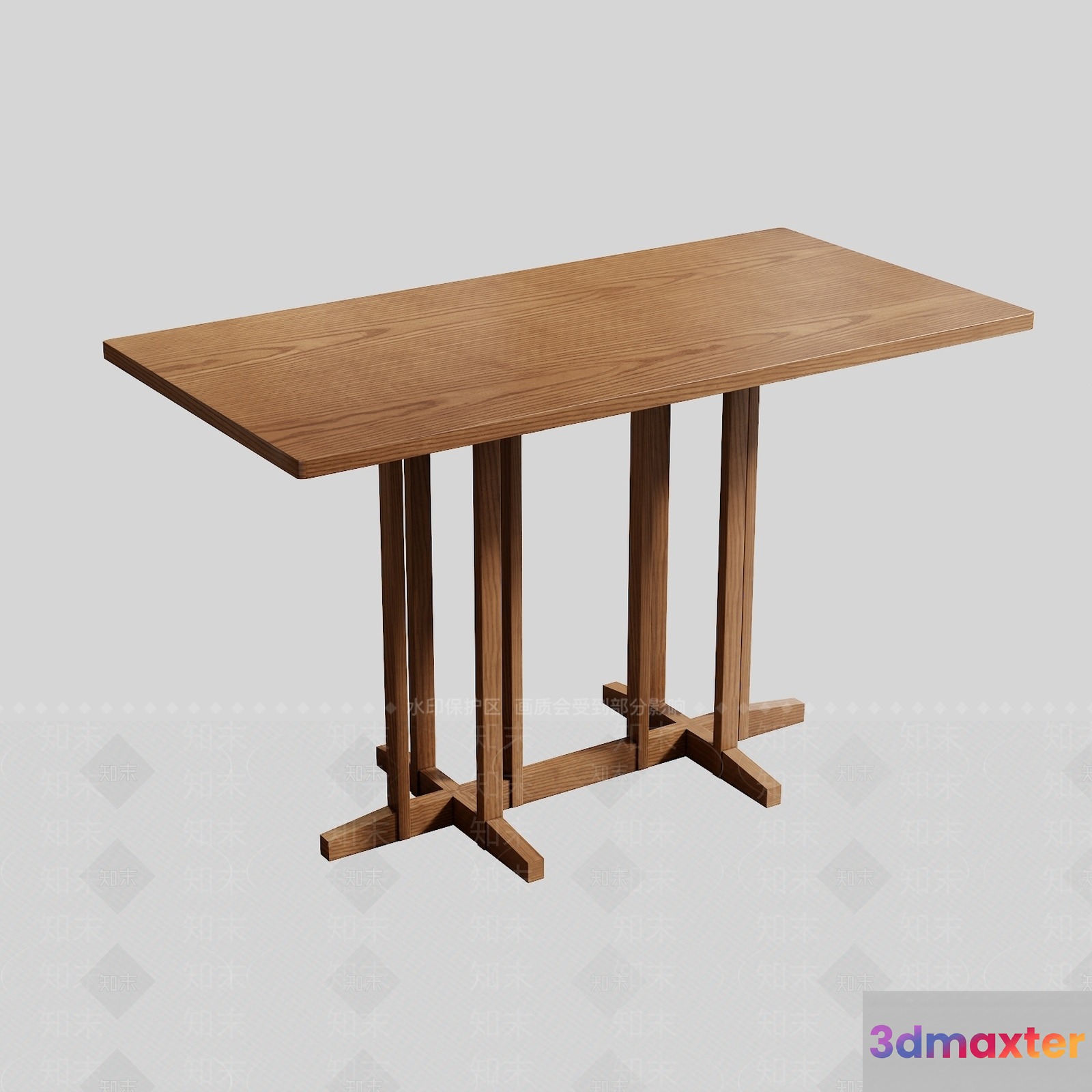 Wooden Table 3D Model - 7016 - VRAY Render