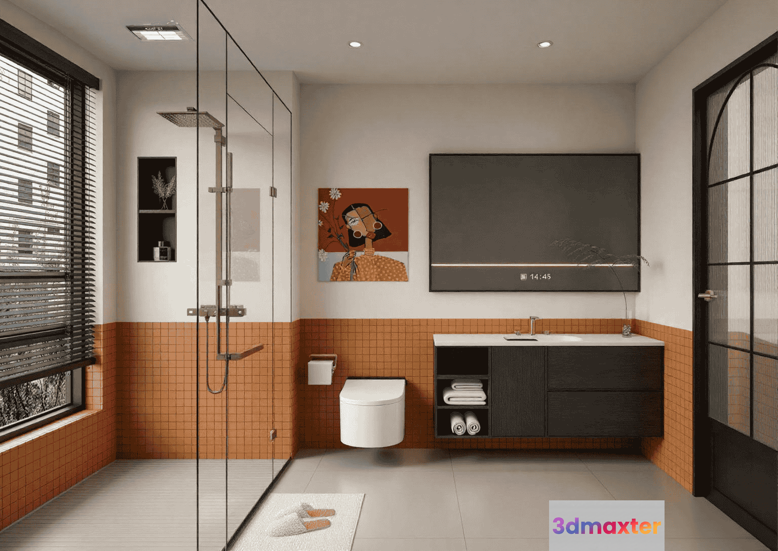 Modern Bathroom Suite 3D Model - 14479 - VRAY Render