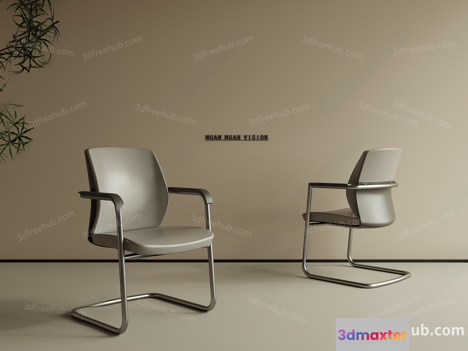 Modern Office Chairs 3D Model - 20164 - VRAY Render