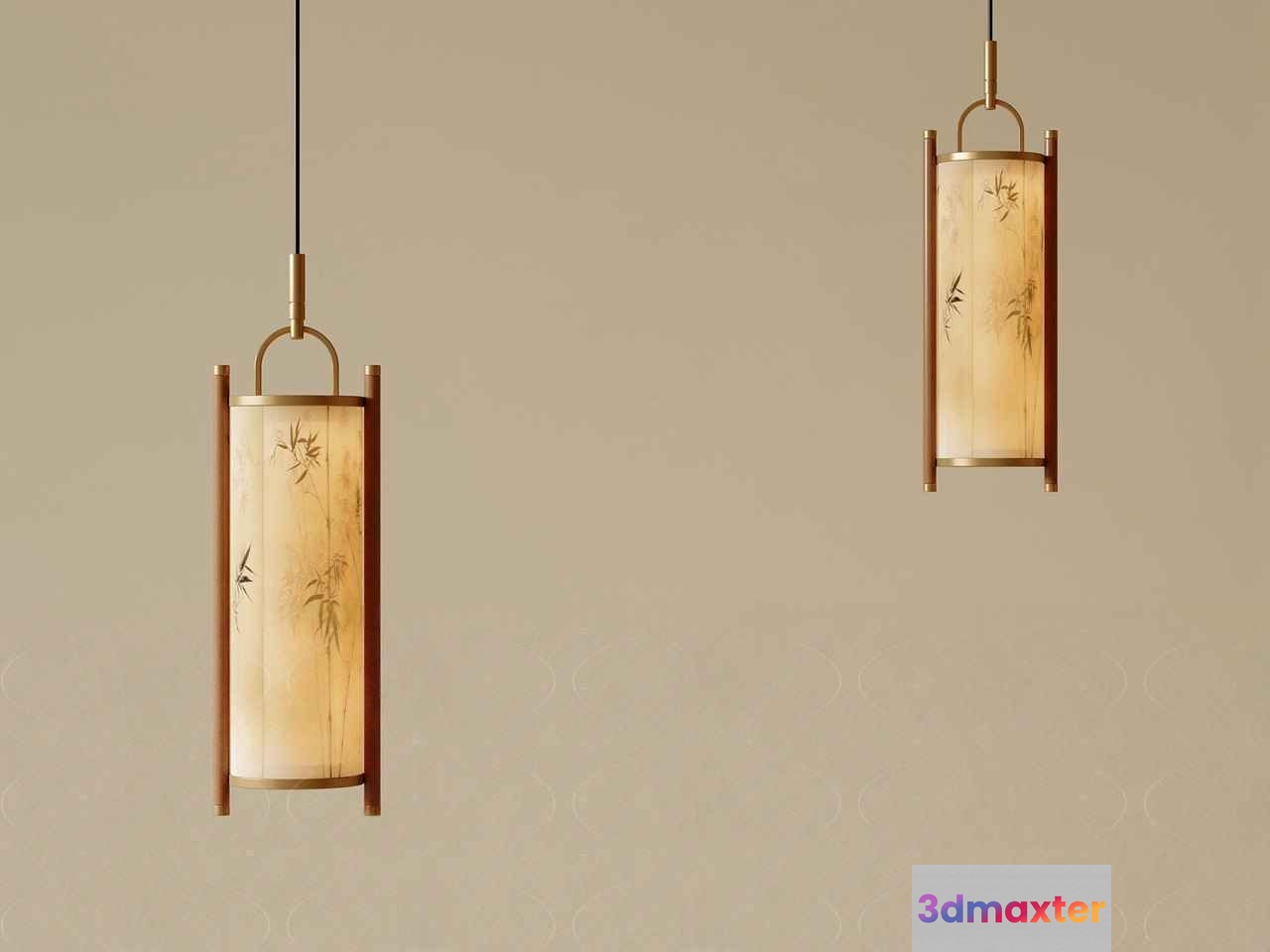 Gold Light Fixture 3D Model - 10201 - CORONA Render