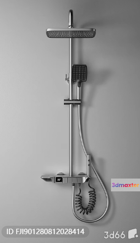 Silver Shower Head 3D Model - 16300 - VRAY Render