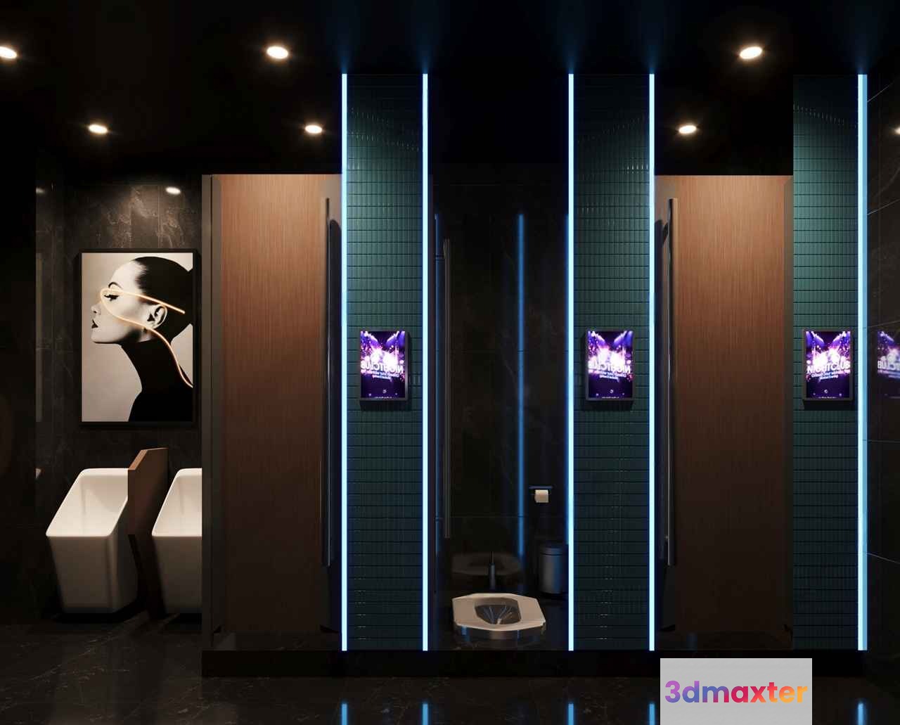 Modern Bathroom 3D Model - 17012 - CORONA Render
