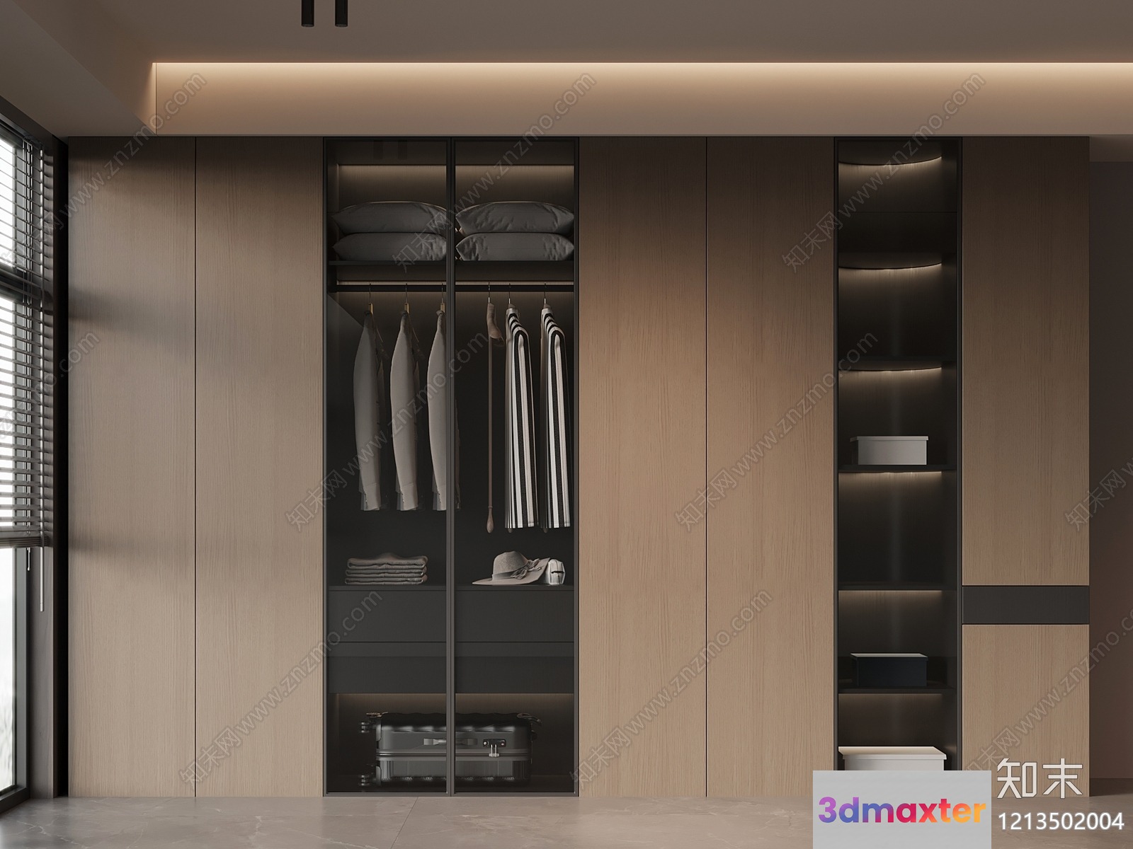 Modern Closet Design 3D Model - 23698 - VRAY Render