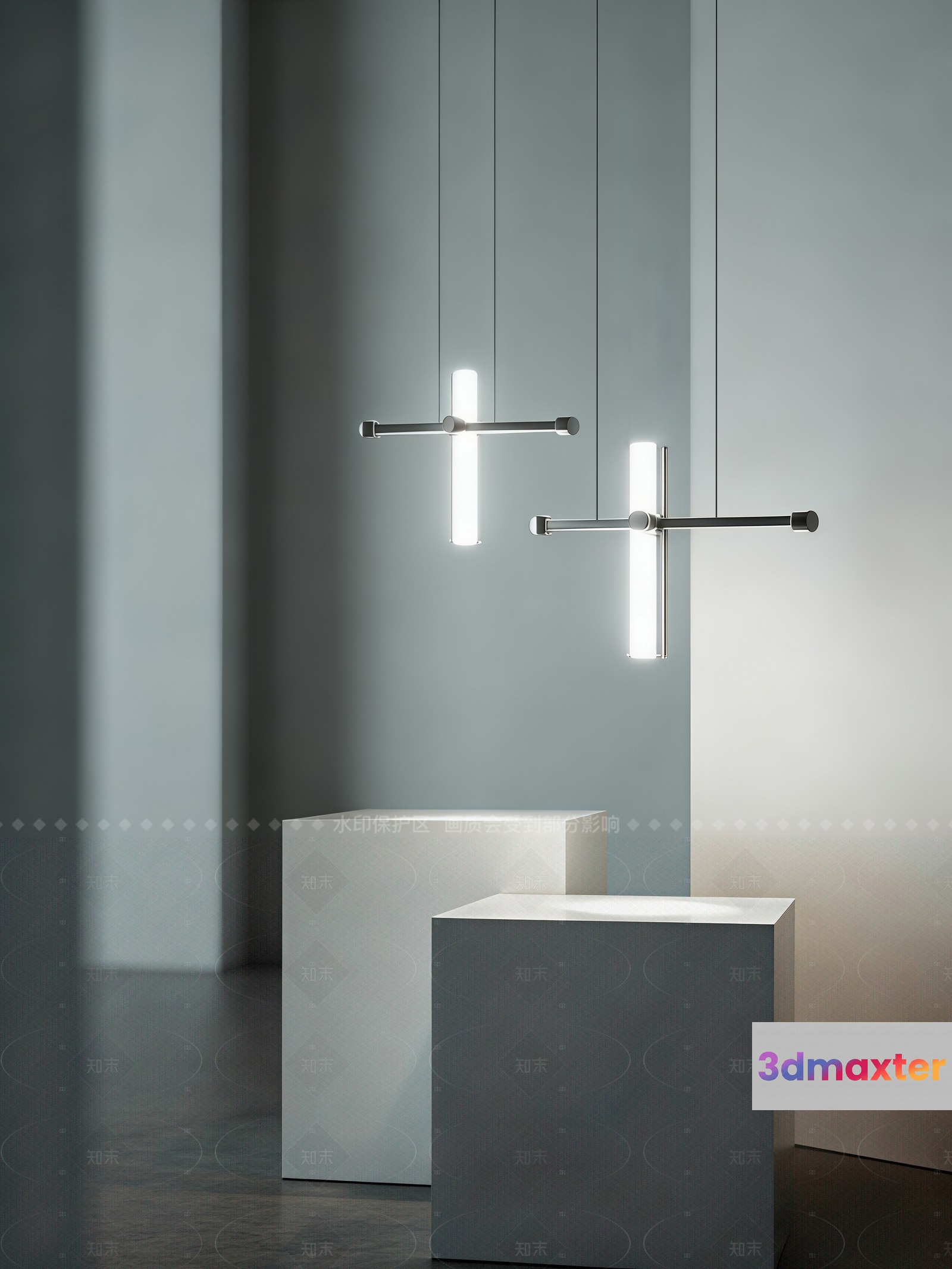 A Modern Light Fixture 3D Model - 13094 - VRAY Render