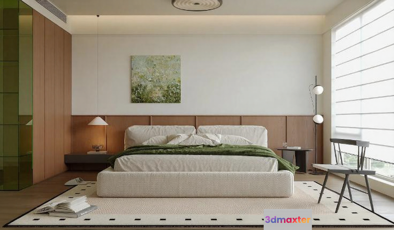 Cozy Bedroom 3D Model - 13840 - CORONA Render