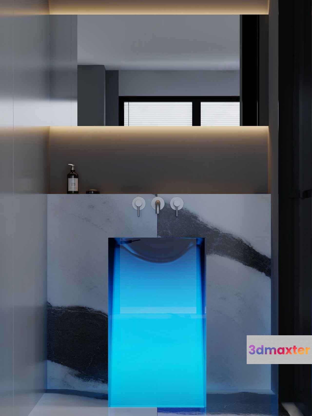 Modern Bathroom Sink 3D Model - 16157 - CORONA Render