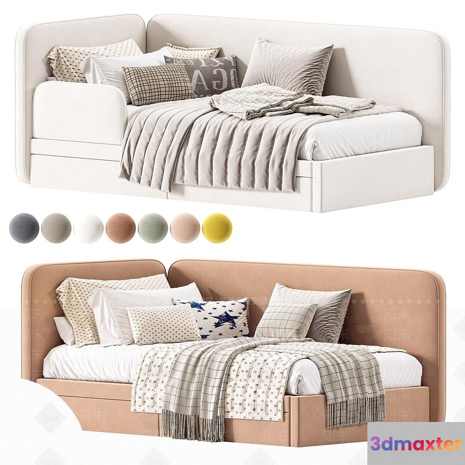 Cozy Bedroom Furniture 3D Model - 15215 - VRAY Render