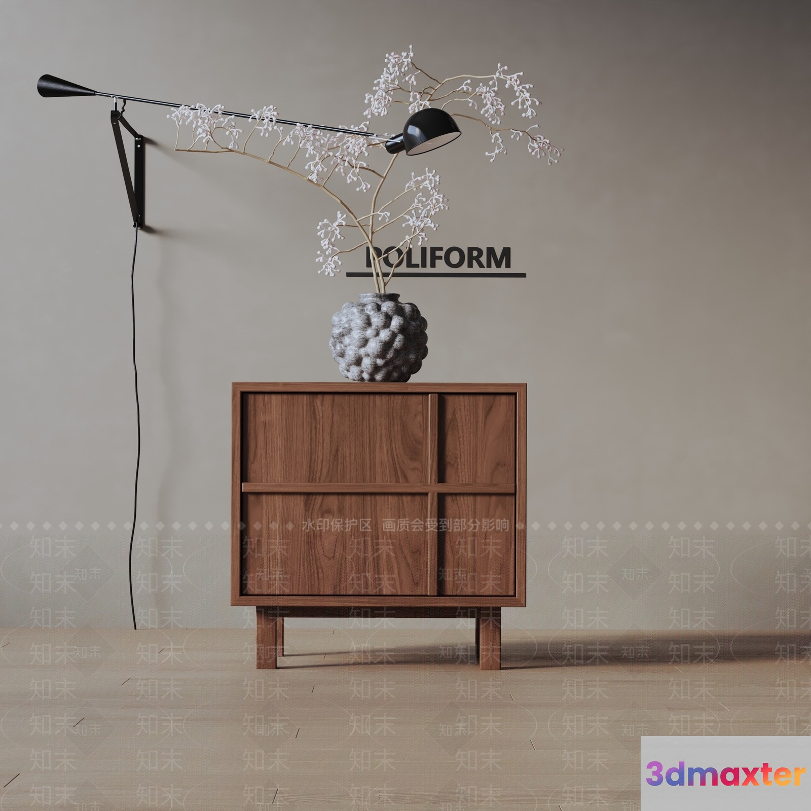 Modern Minimalist Decor 3D Model - 17305 - VRAY Render