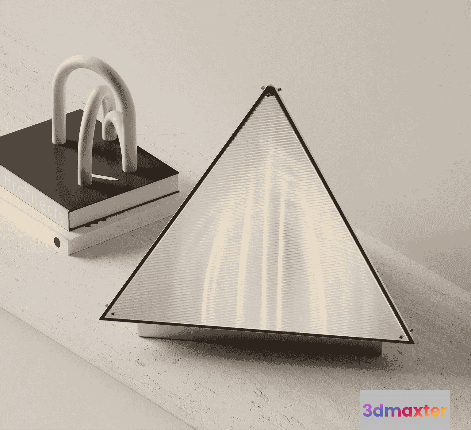 Modern White Triangle 3D Model - 18477 - VRAY Render