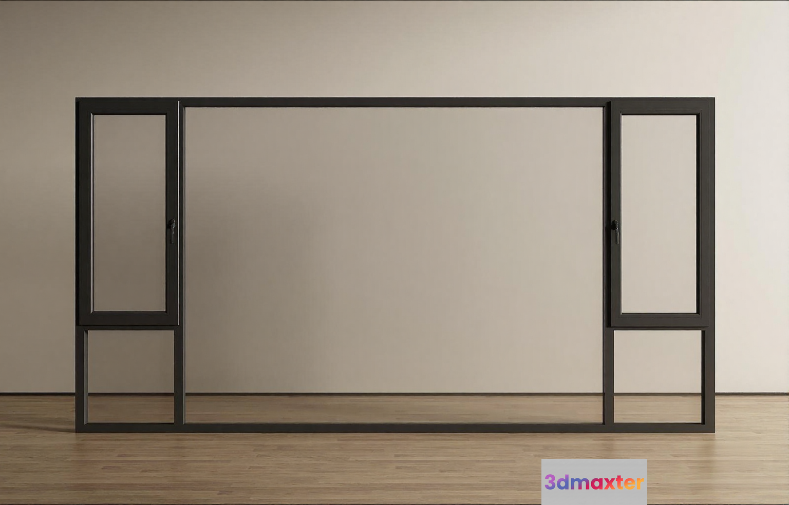 Black Metal Frame 3D Model - 11706 - VRAY Render