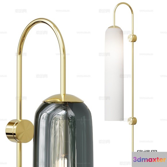 Gold Light Fixture 3D Model - 22787 - VRAY Render