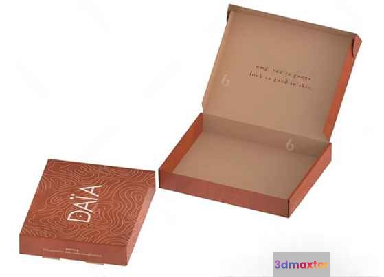 A Cardboard Box With The Word 'Daia' On It 3D Model - 3971 - VRAY Render