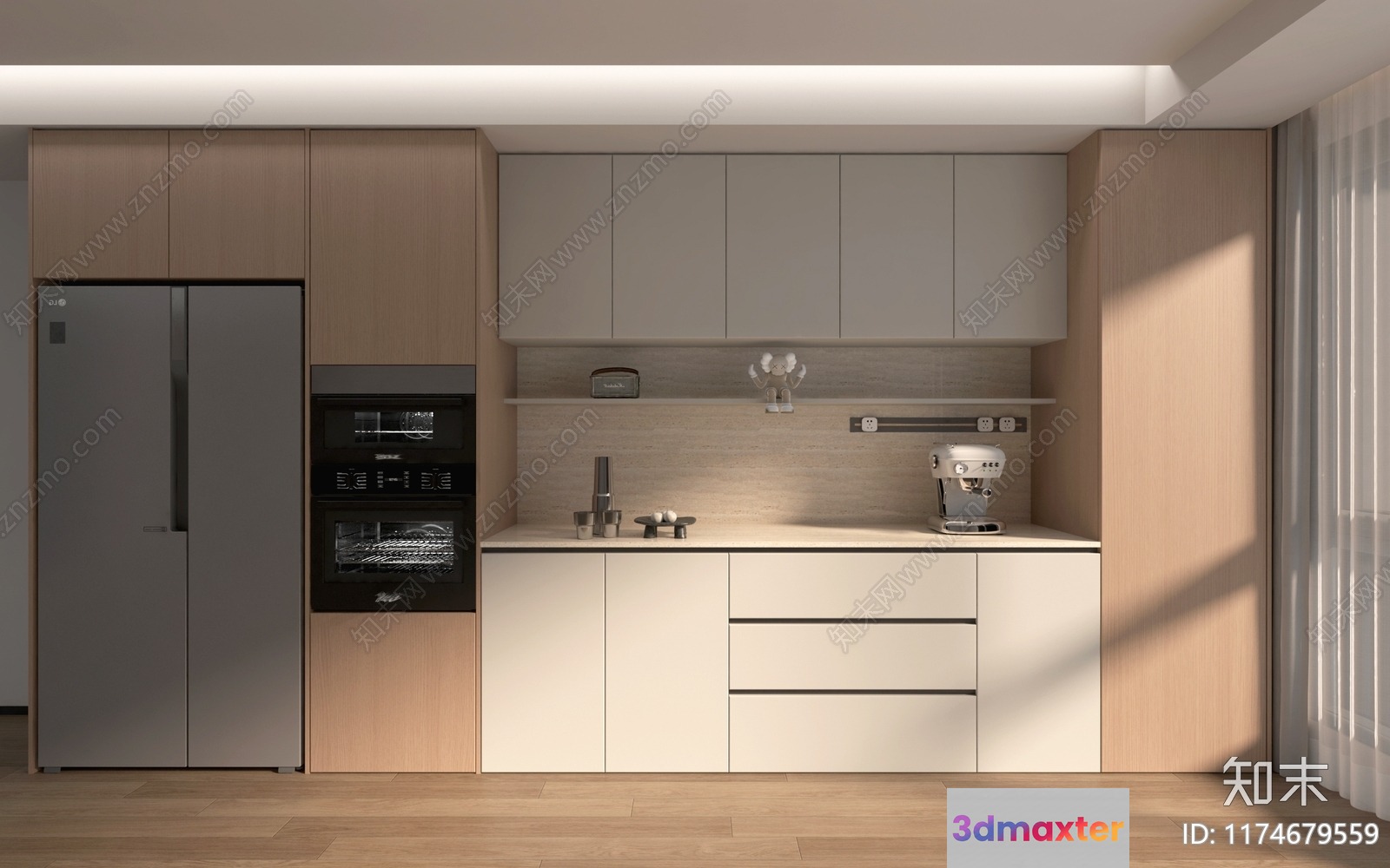 Modern Kitchen 3D Model - 14911 - VRAY Render