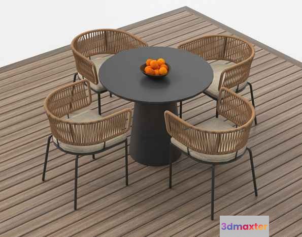 Outdoor Patio Furniture Set 3D Model - 12142 - VRAY Render