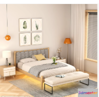 Cozy Bedroom 3D Model - 14253 - VRAY Render