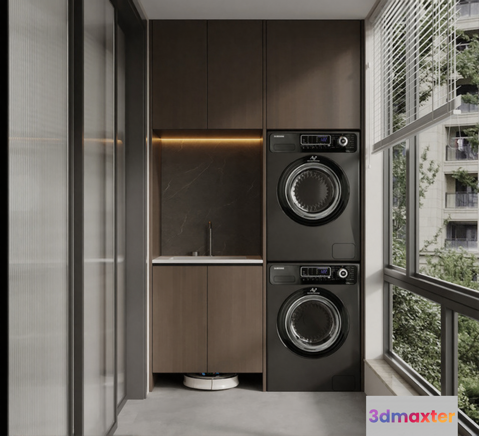 Modern Laundry Room 3D Model - 4845 - VRAY Render