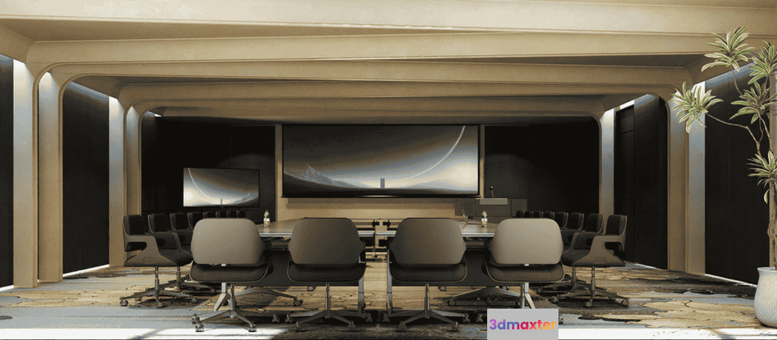 Conference Room Table 3D Model - 23714 - VRAY Render