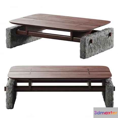 Wooden Coffee Table 3D Model - 5673 - VRAY Render