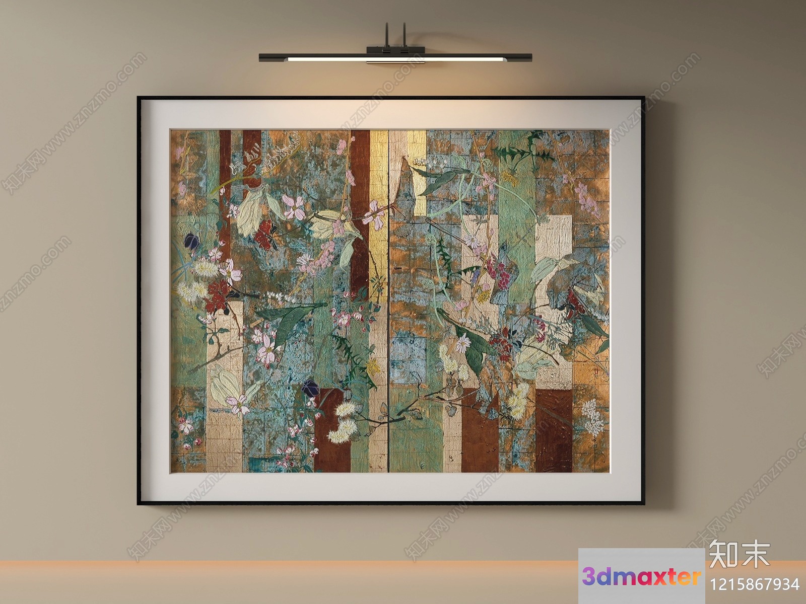 Modern Wall Art 3D Model - 13876 - VRAY Render