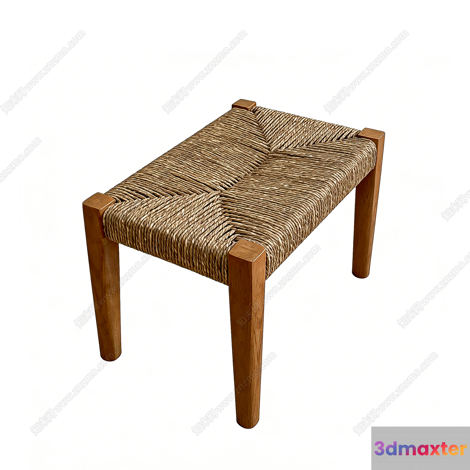 Simple Wooden Bench 3D Model - 10168 - VRAY Render