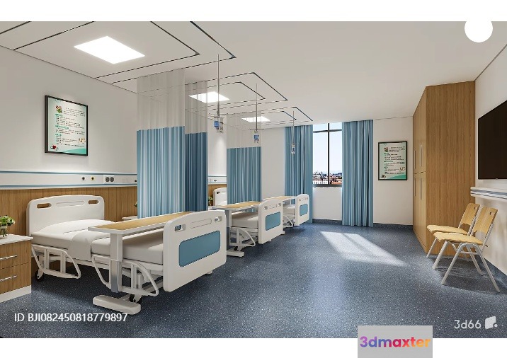 Hospital Room 3D Model - 4930 - VRAY Render