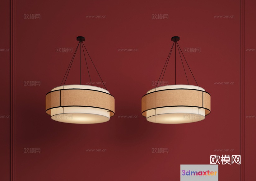 Two Light Fixtures 3D Model - 4268 - VRAY Render