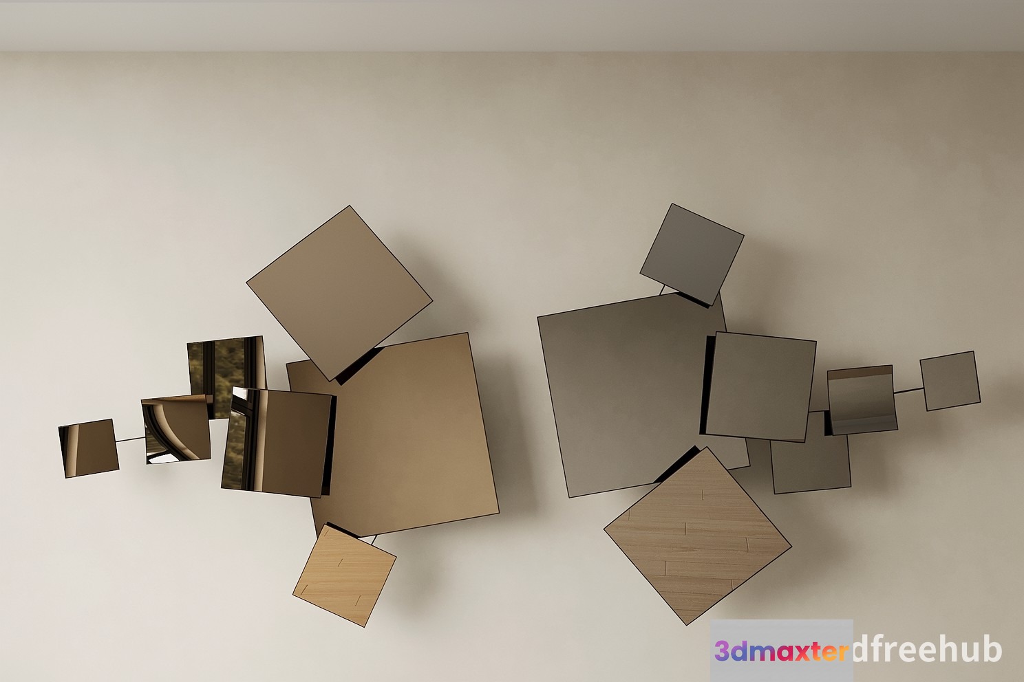A Modern Wall Art Piece 3D Model - 22909 - VRAY Render