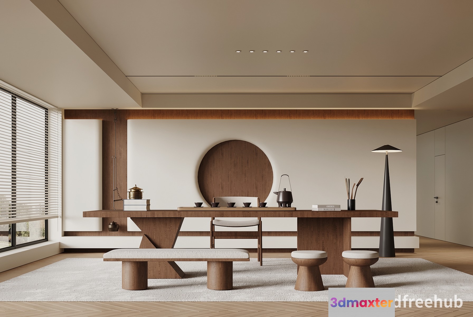 Modern Office Space 3D Model - 21939 - VRAY Render
