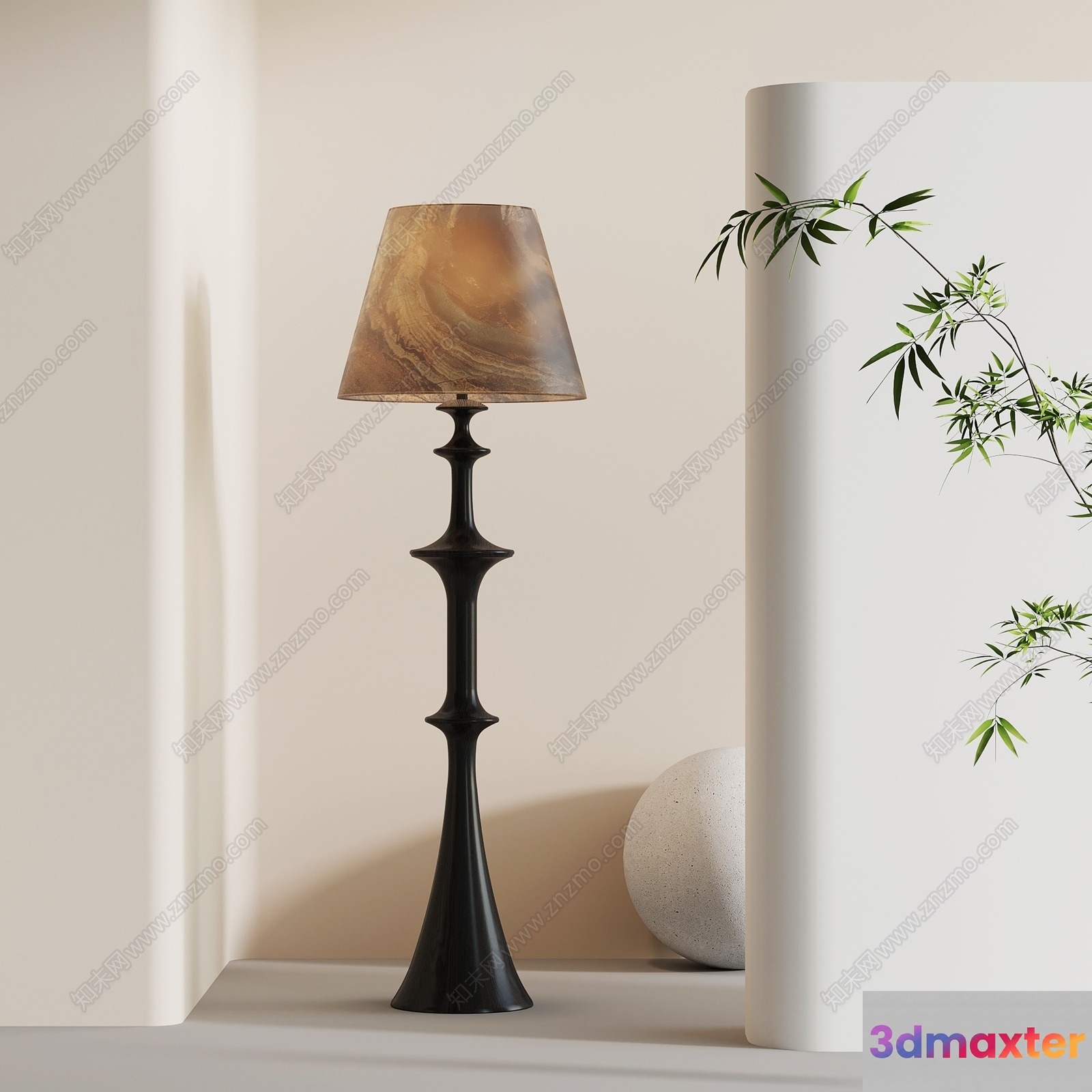 Modern Table Lamp 3D Model - 14594 - VRAY Render