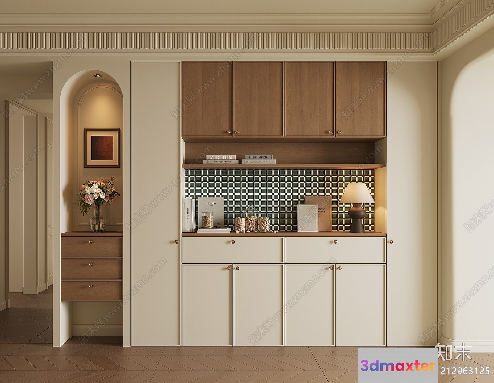 Modern Kitchen 3D Model - 2586 - VRAY Render