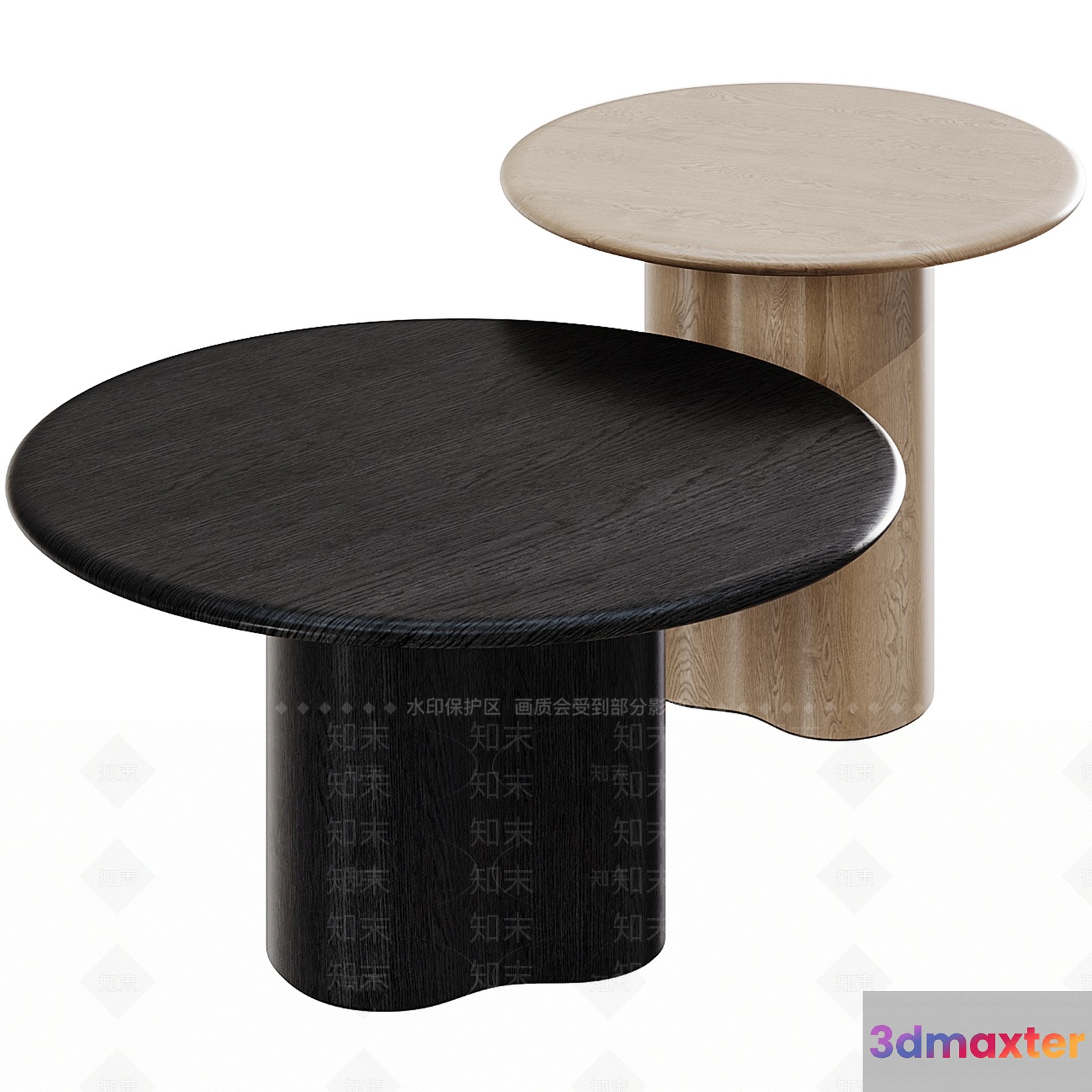 Modern Wooden Tables 3D Model - 13389 - VRAY Render