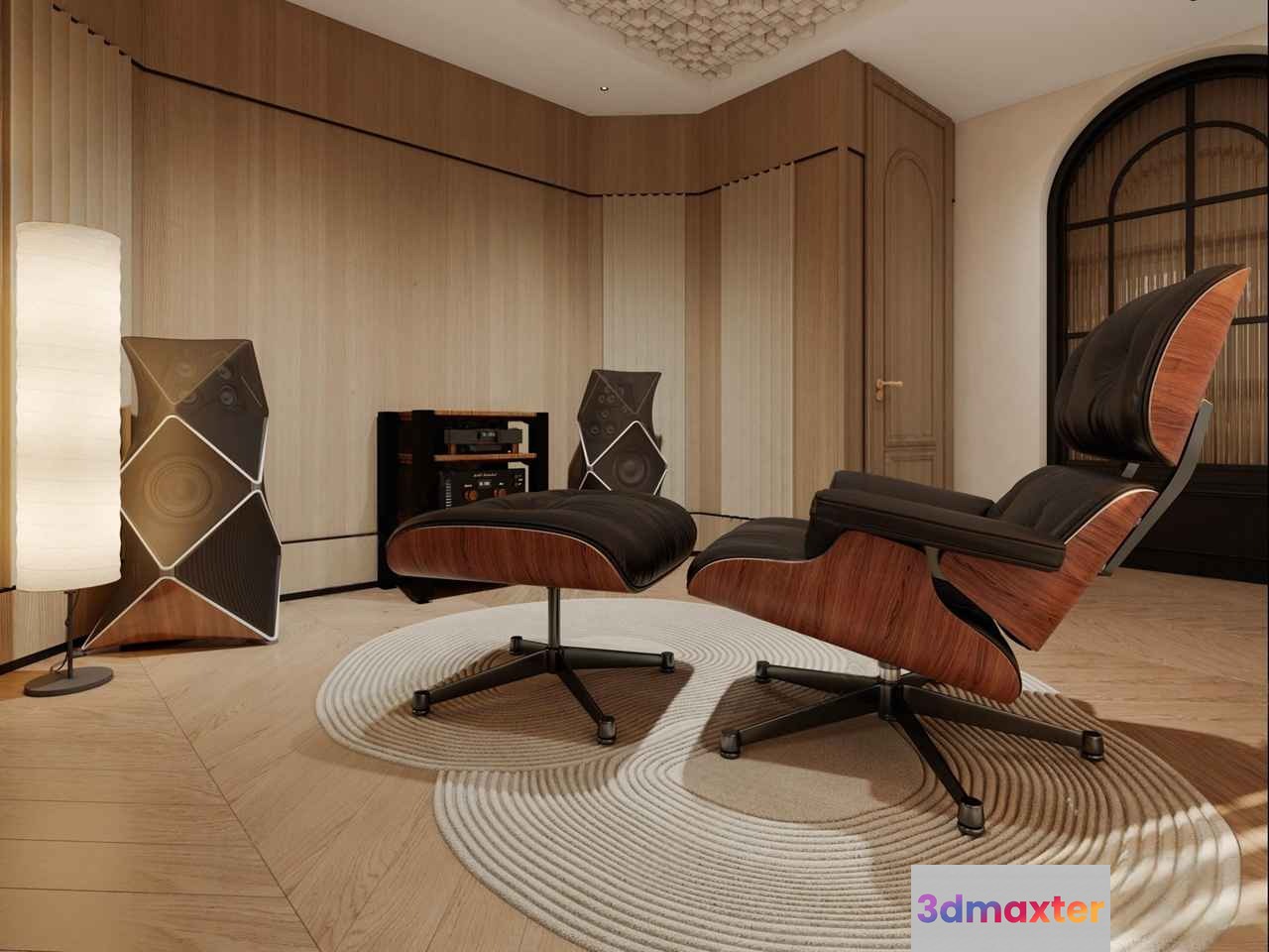 Modern Living Room 3D Model - 5571 - CORONA Render