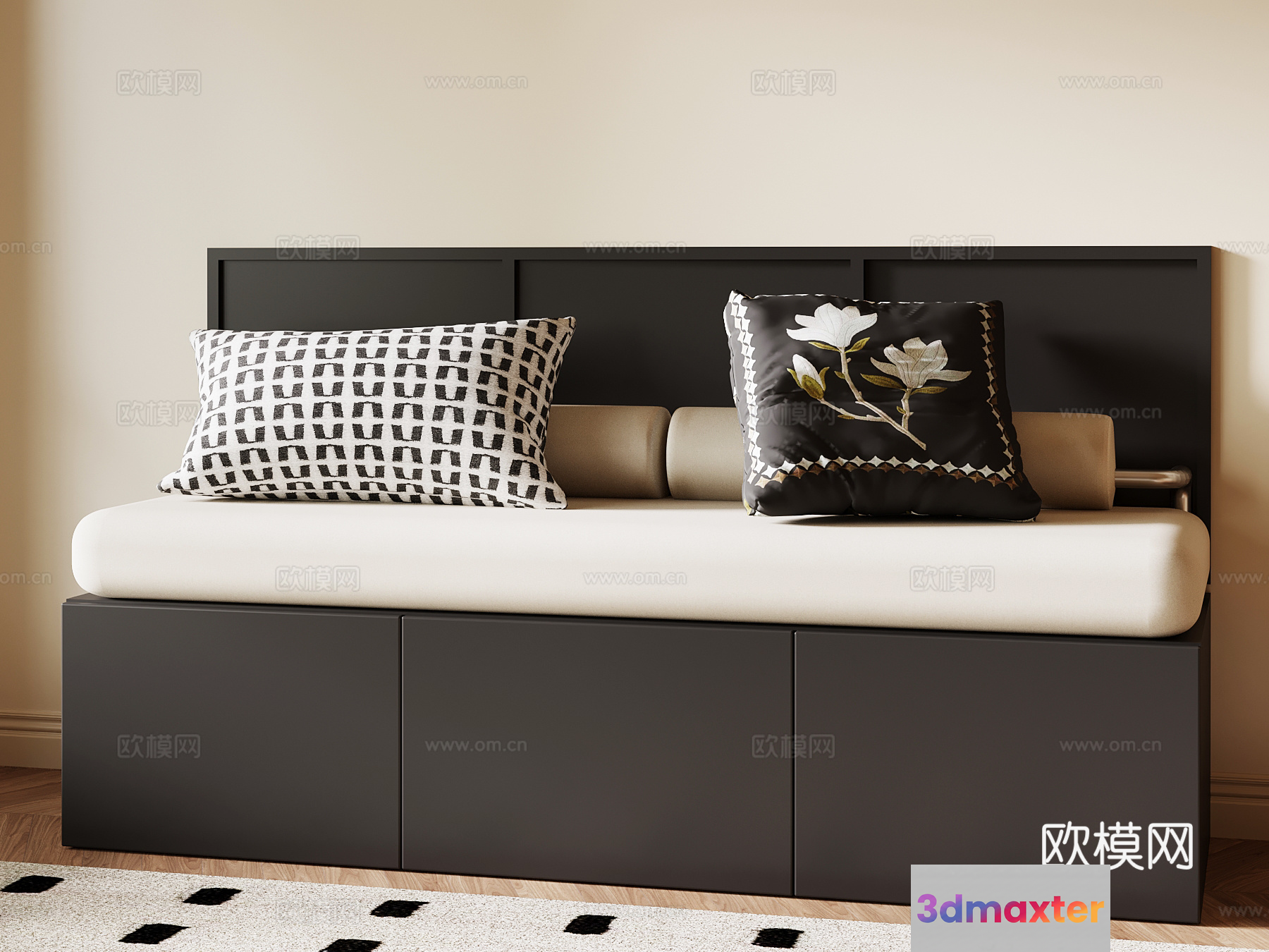 Modern Daybed 3D Model - 7806 - VRAY Render