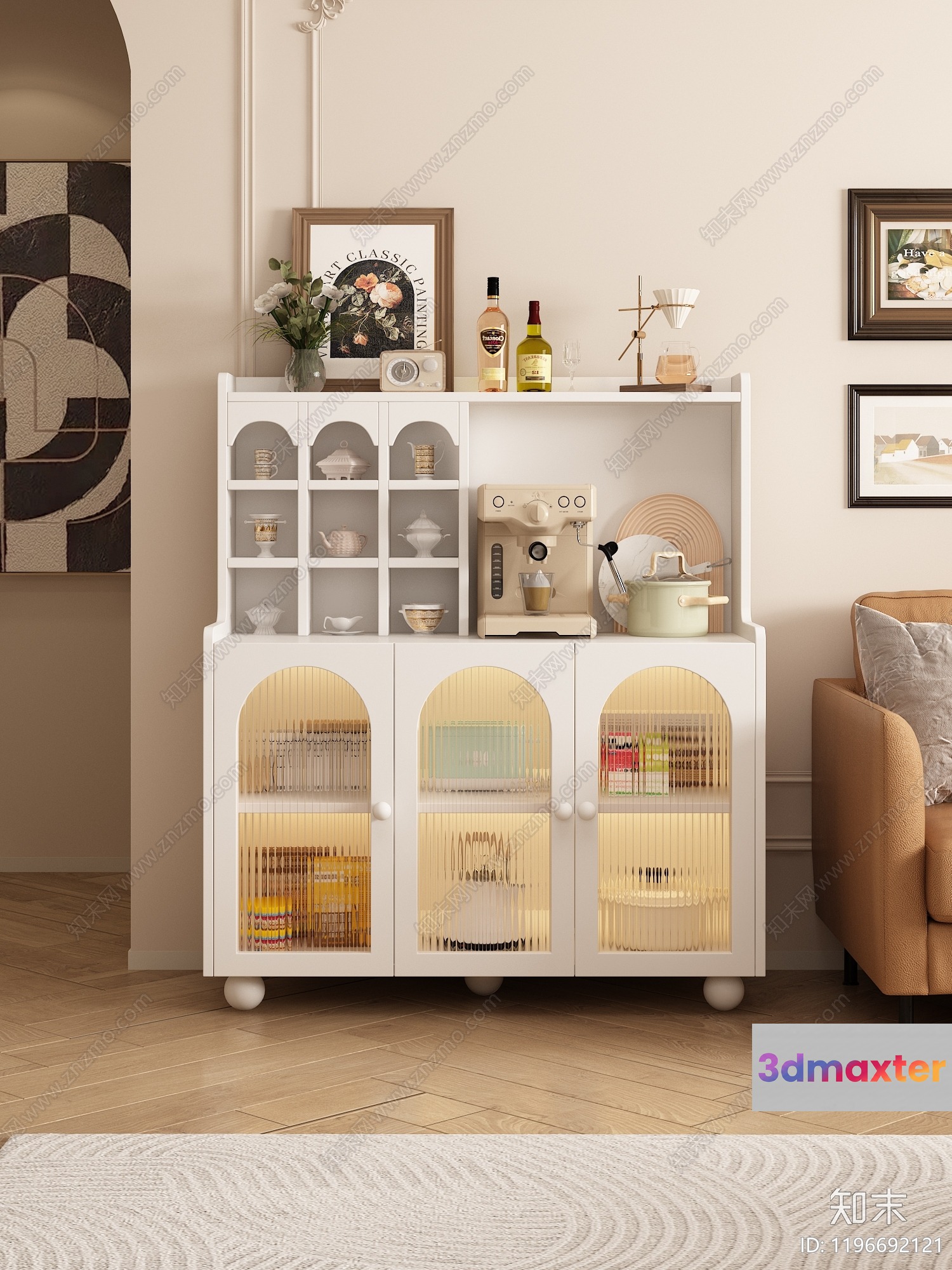 Cozy Living Room 3D Model - 5657 - VRAY Render