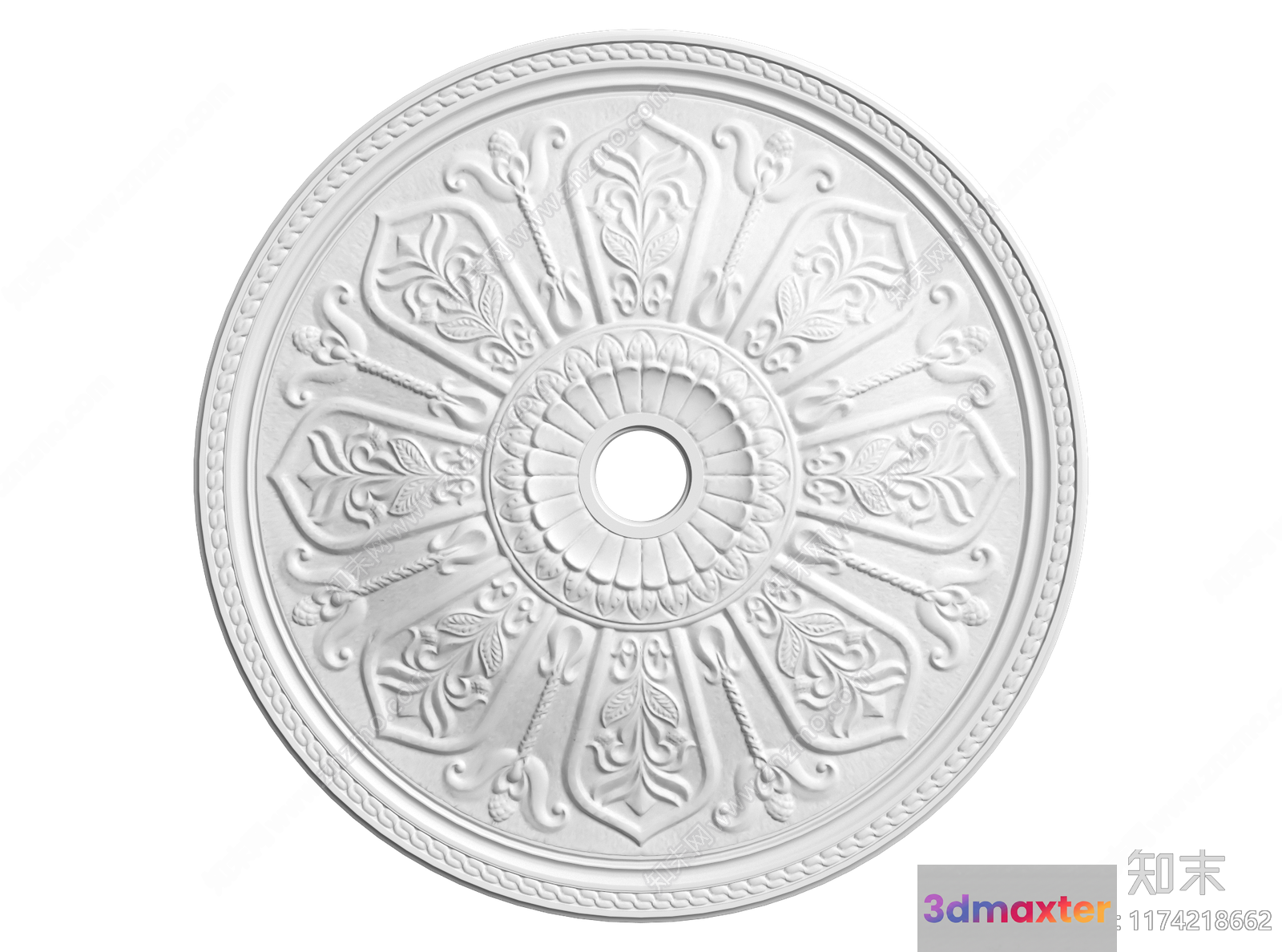 Circular Decorative Piece 3D Model - 12472 - VRAY Render