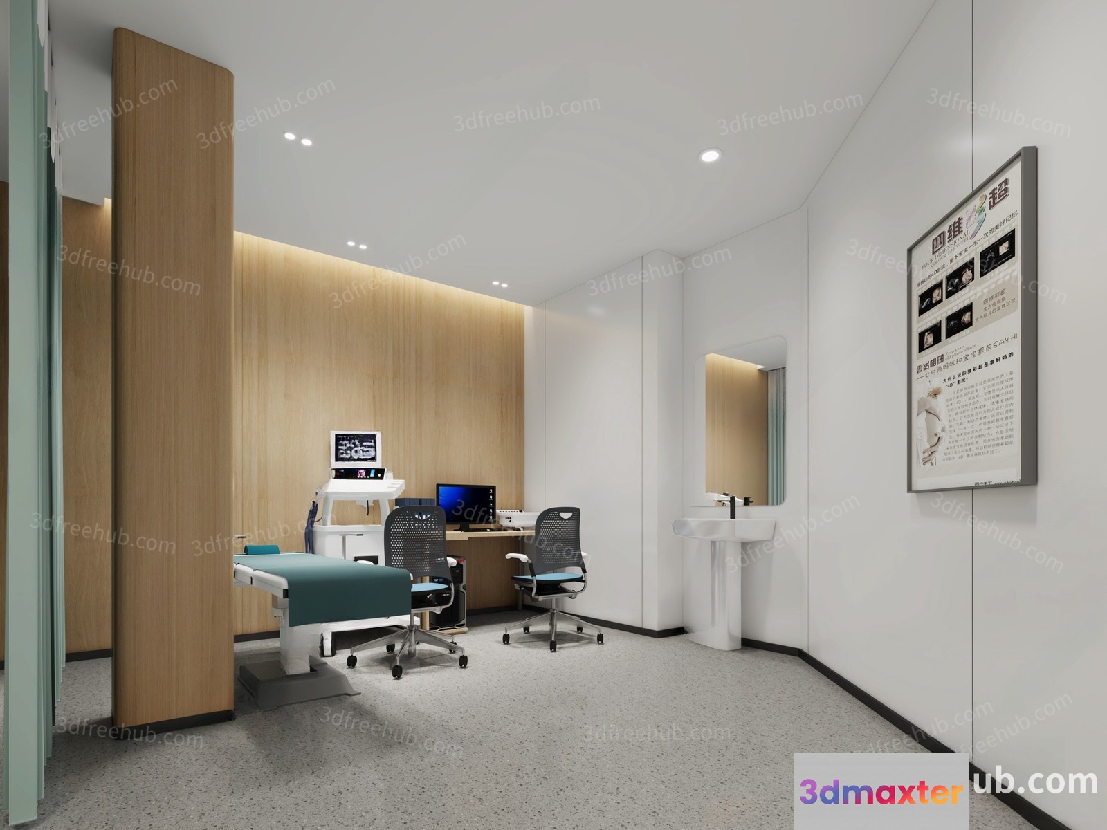 Modern Dental Office 3D Model - 20784 - VRAY Render