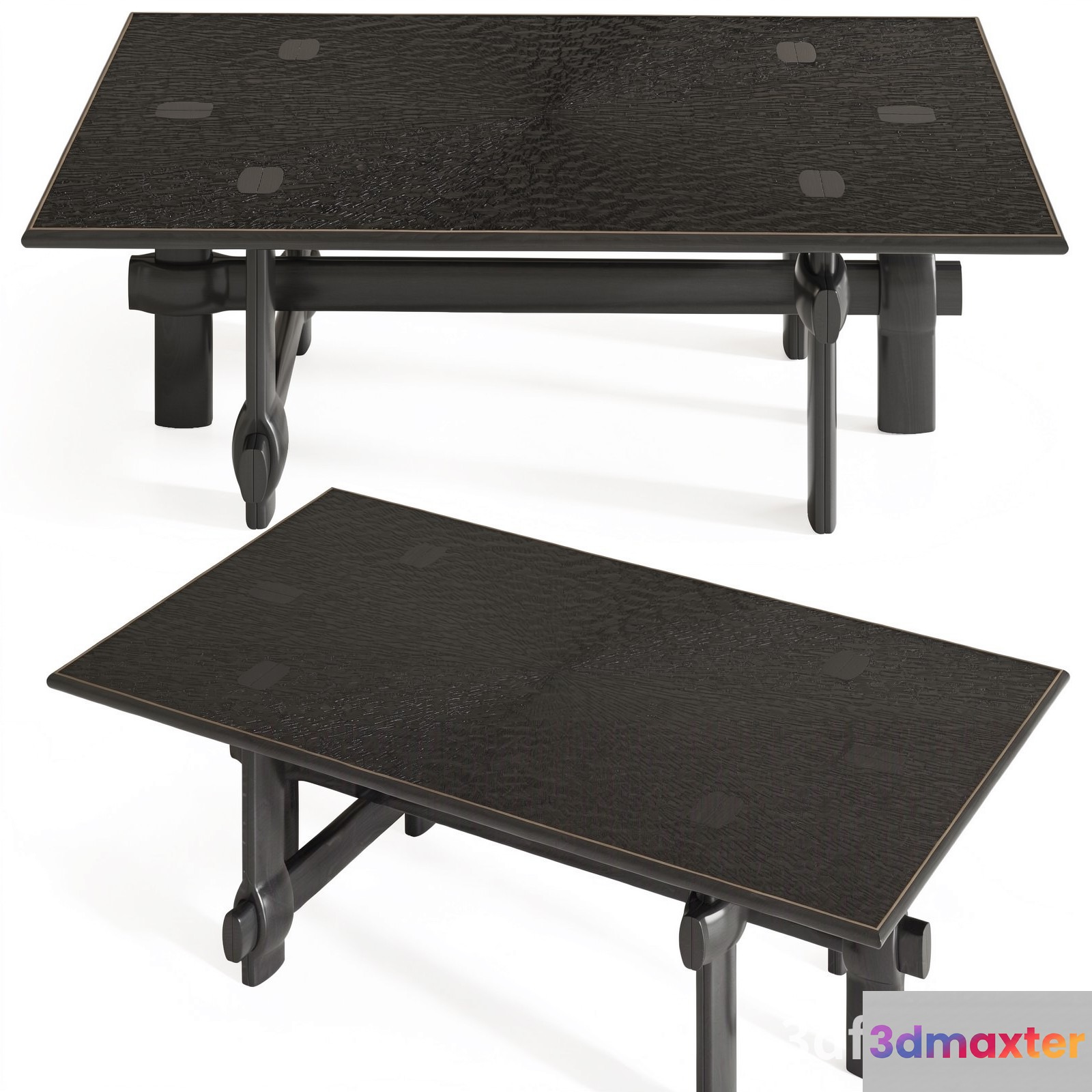Modern Black Tables 3D Model - 20923 - VRAY Render
