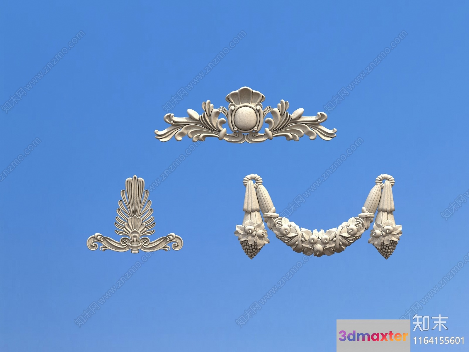 A Decorative Wall Hanging With Intricate Designs 3D Model - 11534 - VRAY Render