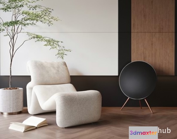 Modern Living Room 3D Model - 23577 - VRAY Render