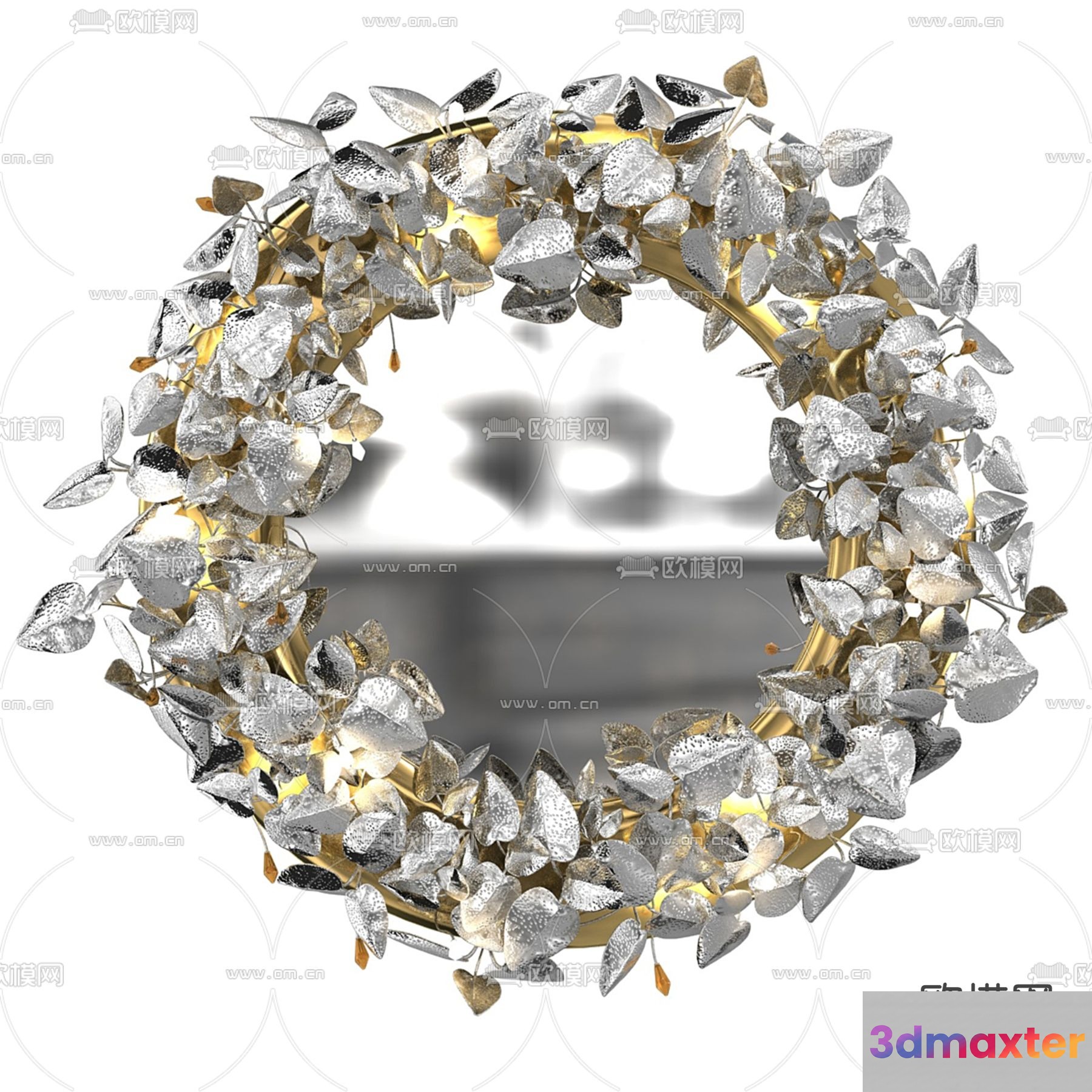 Gold And Silver Wreath 3D Model - 5244 - VRAY Render