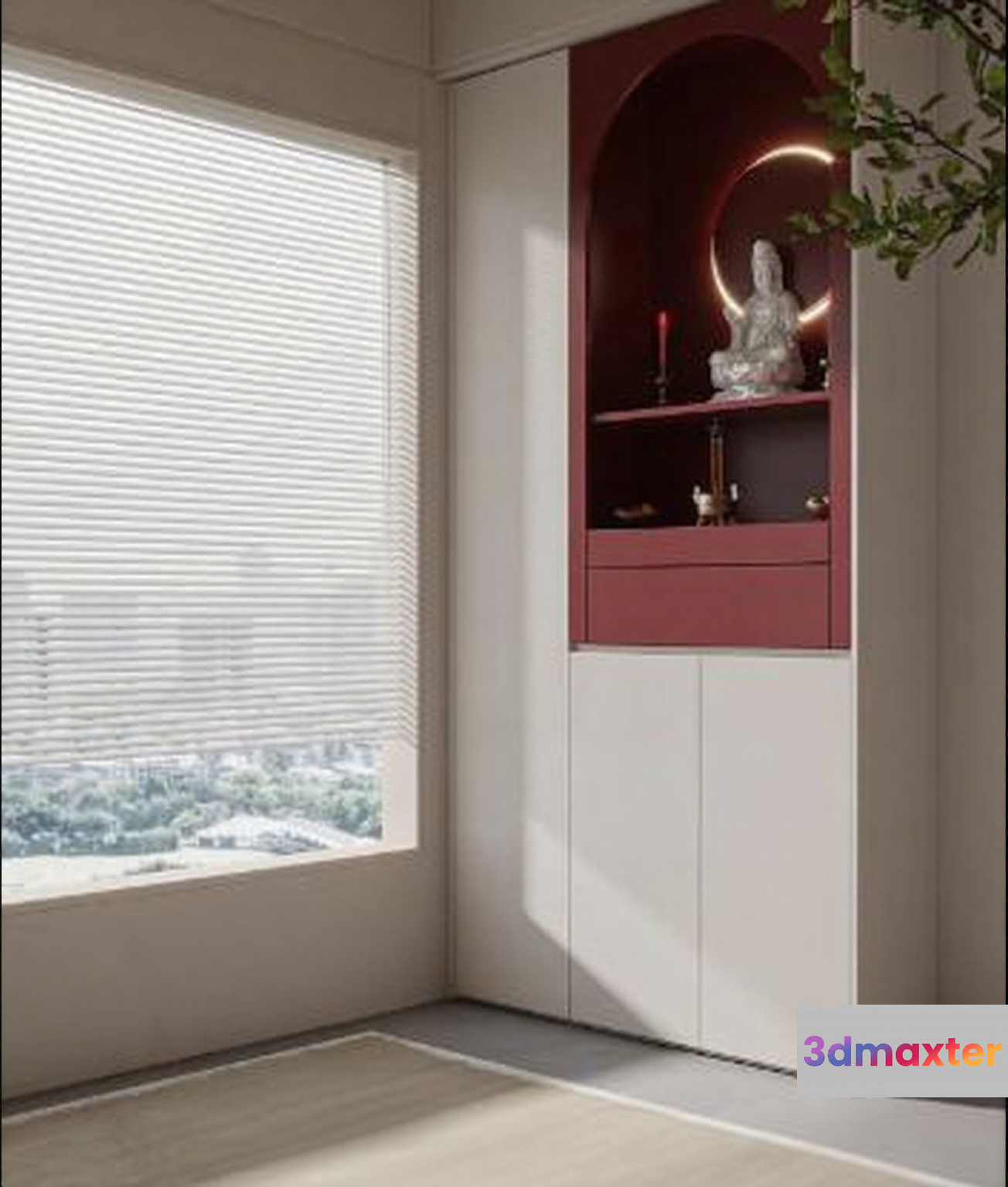 Modern Minimalist Decor 3D Model - 1165 - VRAY Render