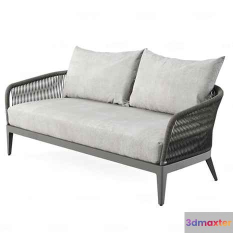 Modern Rattan Sofa 3D Model - 626 - CORONA Render