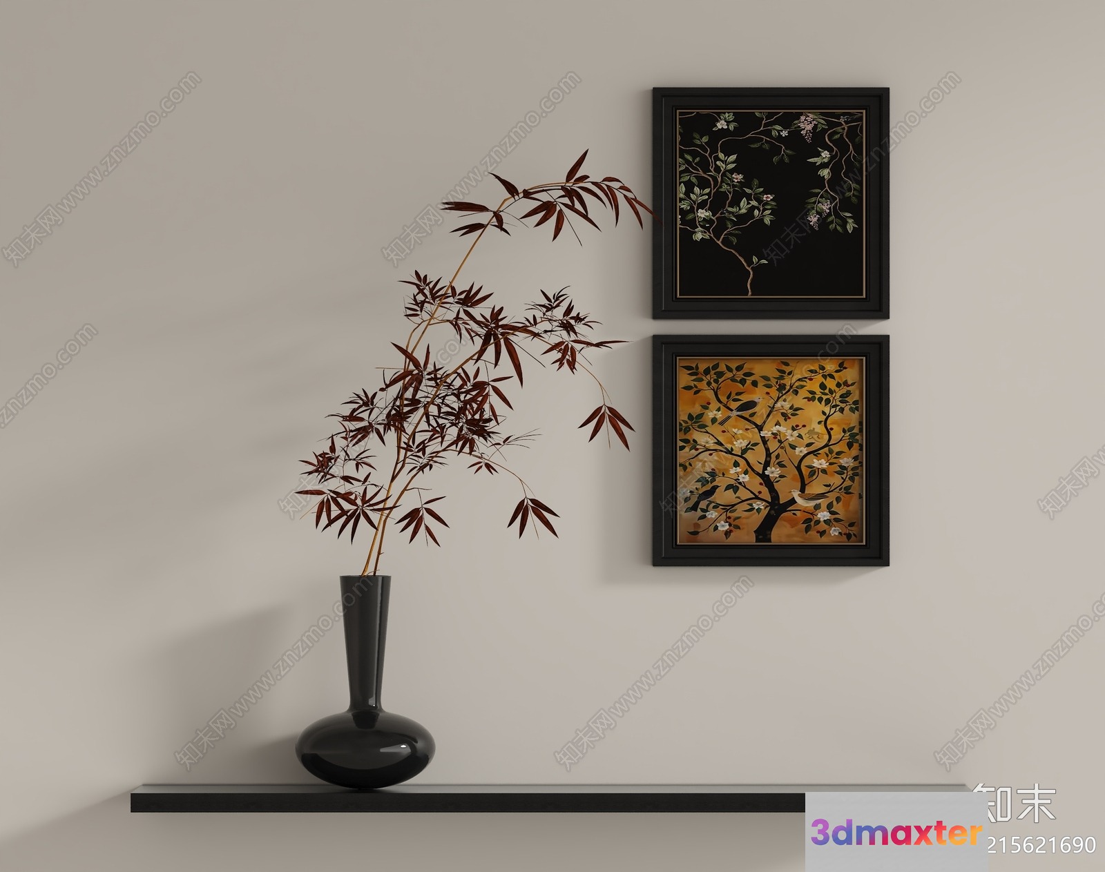 Minimalist Decorative Vase 3D Model - 10186 - VRAY Render