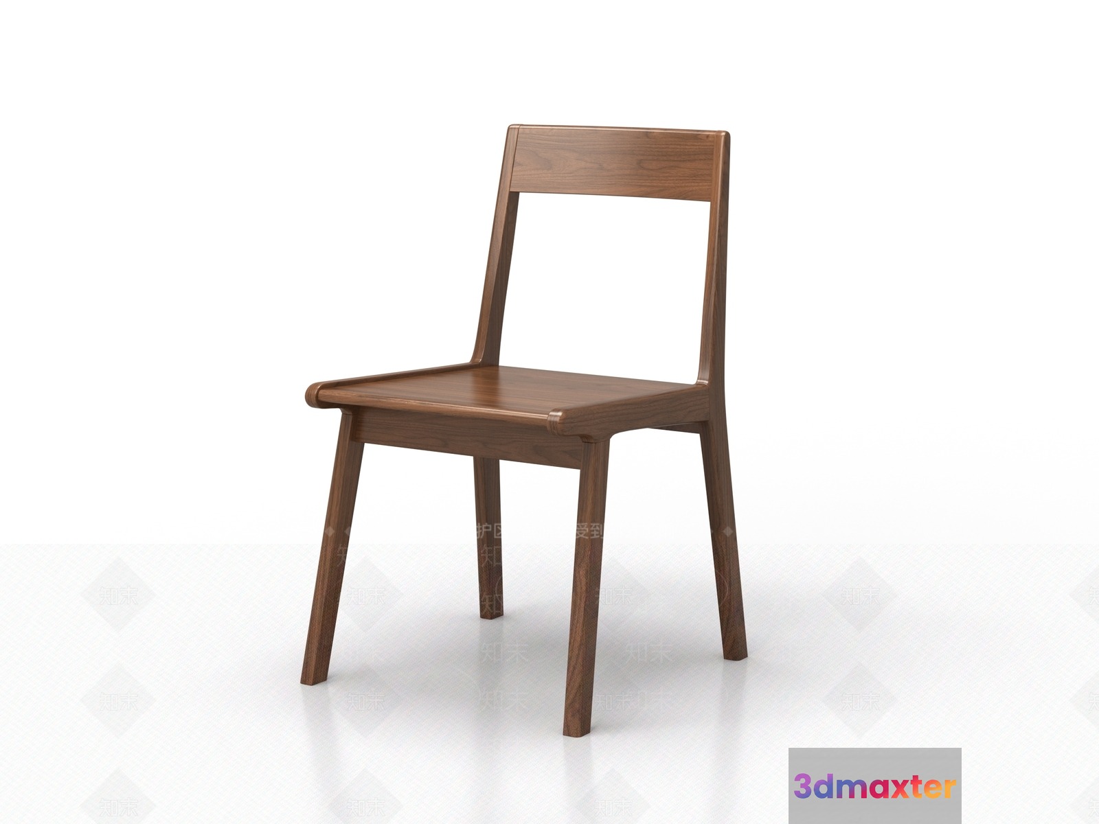 Simple Wooden Chair 3D Model - 9054 - VRAY Render